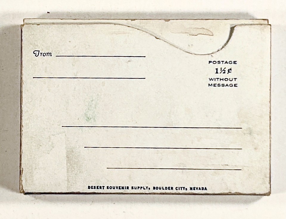 1941 20 SOUVENIR VIEWS of BOULDER DAM & LAKE MEAD slipcase Curt Teich