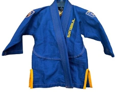Sanabul Jiu JItsu Gi Kids K0 Navy Orange BJJ Grappling Martial Arts Top Only