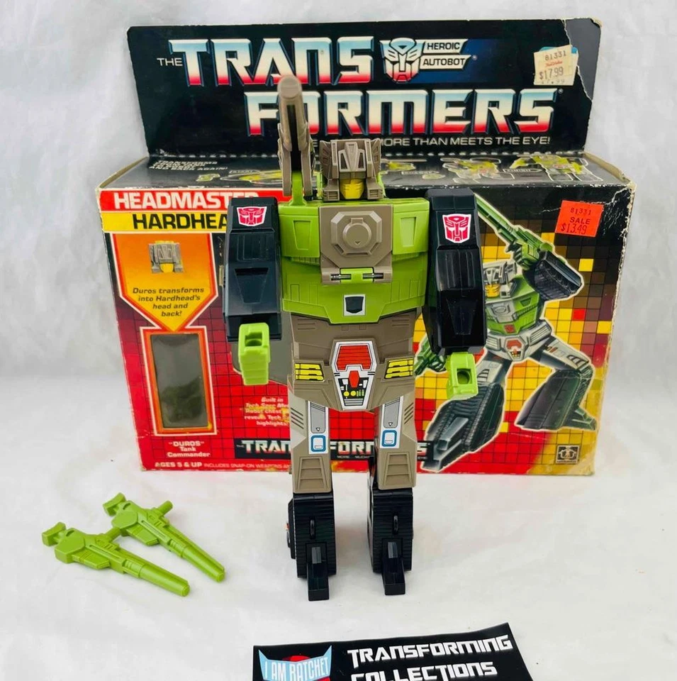 Transformers Original G1 1987 Headmaster Hardhead Complete/ Box Very Nice - Image 2 of 4