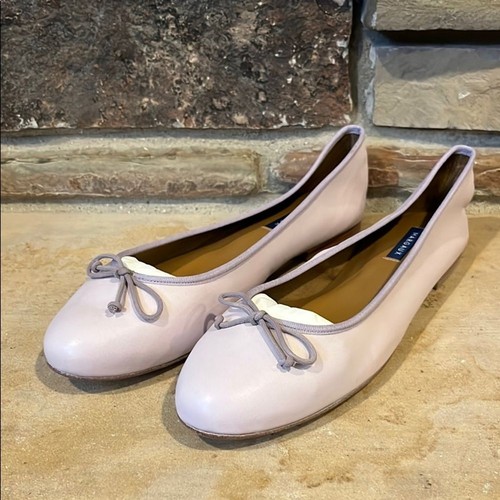 Margaux The Demi Lavender Purple Nappa Leather Bow Ballet Flats - Picture 3 of 9