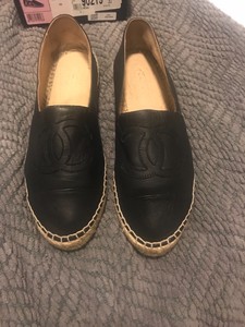 Authentic Chanel Espadrilles- Black 