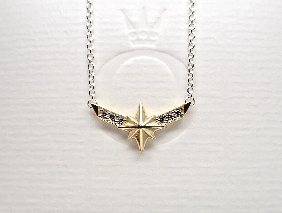 Authentic Pandora #362745C01-50cm Captain Marvel Octogram Star Two 