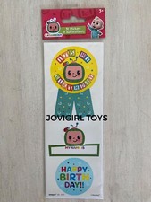 COCOMELON PARTY BIRTHDAY STICKER PACK 31 STICKERS NEW