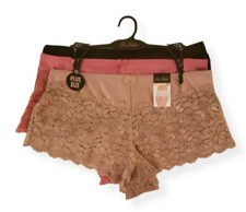Prima Valentina 3-Pair 3X Women's Boyshorts Underwear Panties