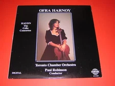OFRA  HARNOY   §   HAYDN  "  CELLO  CONCERTOS "     FANFARE  D-FL-6001       NM