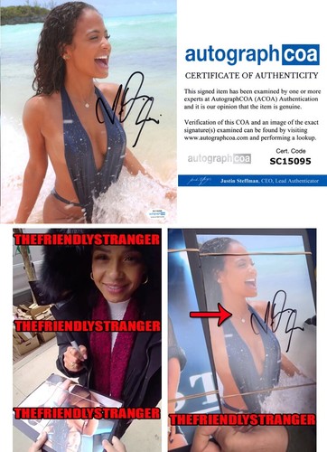 Christina Milian signed 8x10 Photo EXACT PROOF k Hot SEXY Swimsuit ACOA COA