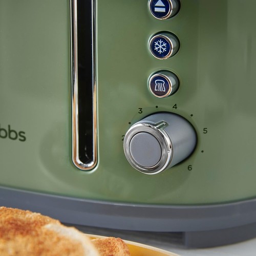 Russell Hobbs Stylevia Sage 4 Slice Toaster - Wide Slot Sage Green Toaster 26294 - Picture 3 of 6