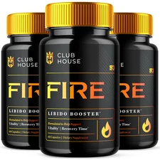 Clubhouse Fire - Boost Stamina and Daily Energy for Men (3 Pack)