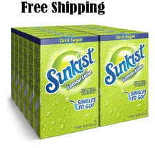 Sunkist Soda Lemon Lime Singles To Go Drink Mix, 0.53 OZ, 6 CT (Pack of 12)