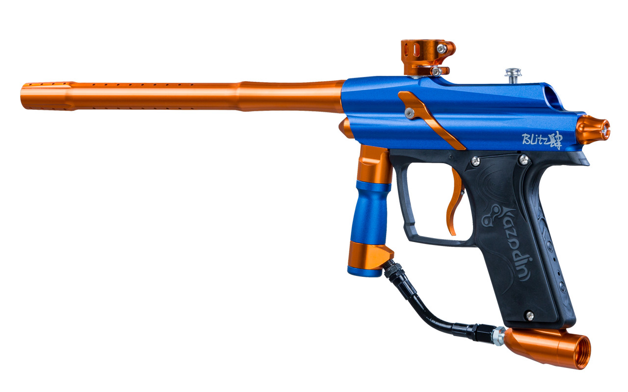 Azodin Blitz 4 - Electronic Paintball Marker - Blue/Orange
