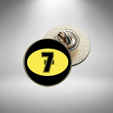 Barry Sheene 7 Pin Badge Lapel Badge Motorbike Racing Legend Diameter 25mm