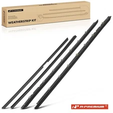A-Premium 4x Window Sweep Weatherstrip Felt Seal Kit for Chevy Corvette 84-89