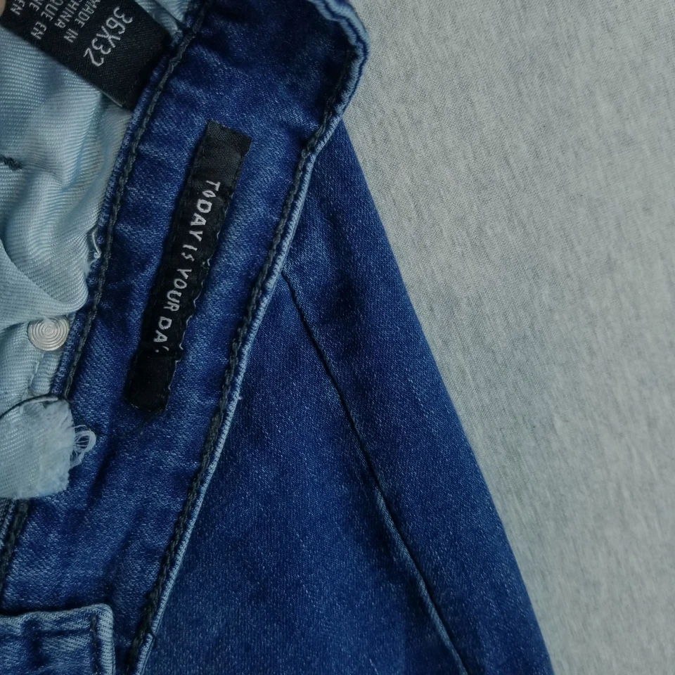 Kenneth Cole Jeans Men's Sz 36x32 Slim Fit Stretch Mat. Comfy Dark Wash Normcore - Image 4 of 4