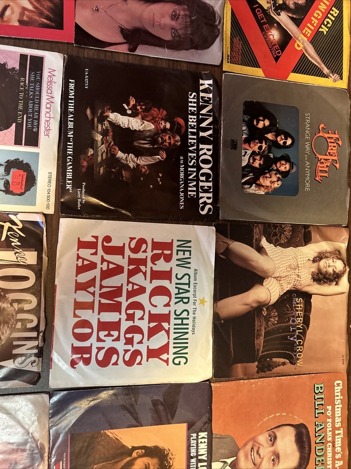 wholesale lot of 52 45 rpm vinyl records With Picture Sleeves 97 eBay