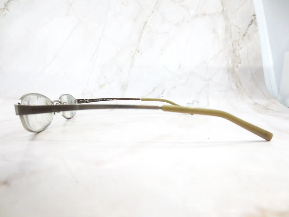 Marco de gafas Covergirl CG345 para mujer plateado metal ovalado borde completo 49-18-135 Foto 3 de 4