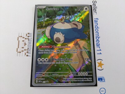 Snorlax FULL ALT ART PROMO card SVP051 Scarlet & Violet 2023