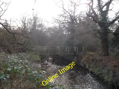 Foto 12x8 Fußgängerbrücke über Beverley Brook, Wimbledon Common New Malden A p c2013