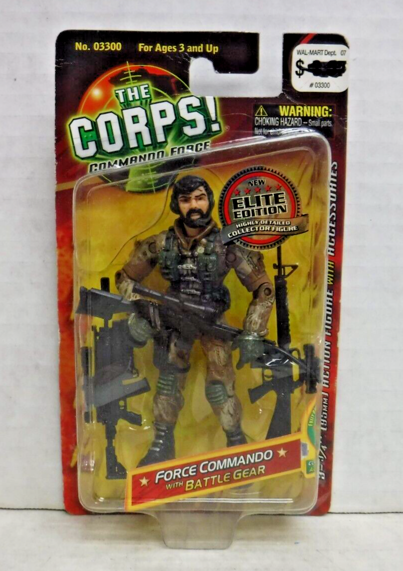 Force Commando W/ Battle Gear The CORPS! Lanard 2003 Figure