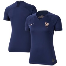 Nike France Womens Home Blue 2019 Soccer Jersey