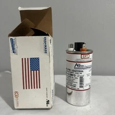 AmRad USA2226BA Round Run Capacitor 35+3 uF MFD 370 / 440 Volt Made in USA