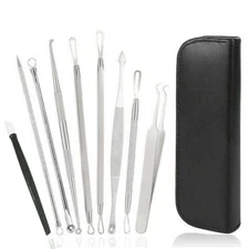 16 Head Pimple Remover Tool Blackhead Comedone Extractor Kit Acne Blemish Toolki