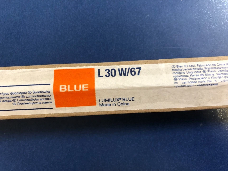 Leuchtstofflampe - OSRAM L 30W/67 Blau T8 26mm G13 MADE IN GERMANY Lampe - Bild 3 von 3