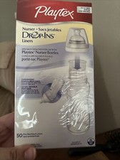 Playtex Nurser System Drop-ins Pre-sterilized Disposable Liners 50 - 8-10 Oz