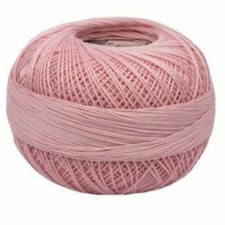 Lizbeth Egyptian Cotton Crochet Thread Size 80 Color 619 Baby Pink