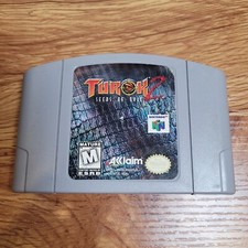 Turok 2 Seeds of Evil N64 Nintendo 64, 1998 Grey Kart - Tested