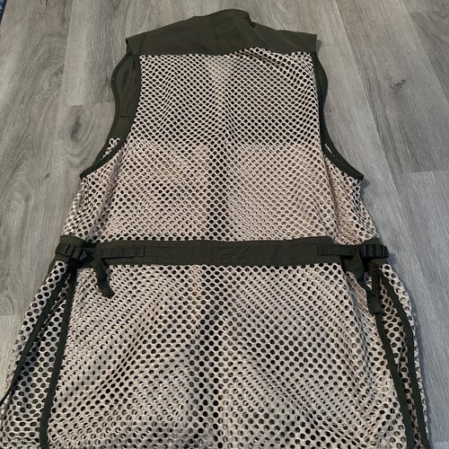 Bob Allen Mesh Vest Medium Large green hunting fishing T4 - Picture 4 of 4