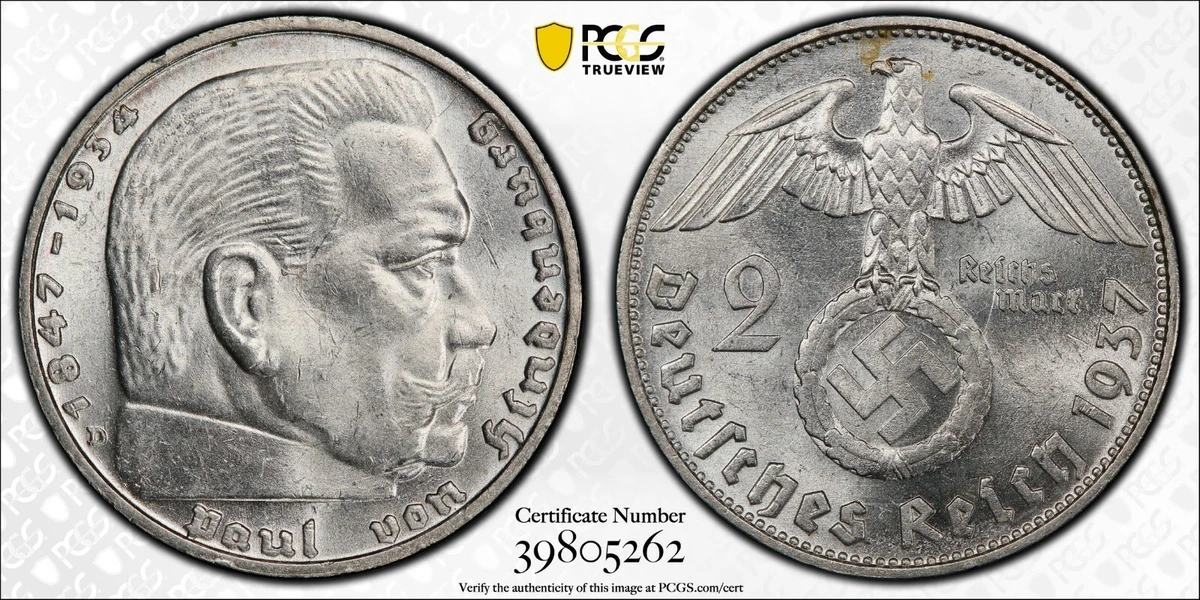 Uncirculated Silver 1937 Year German Coins for sale | eBay