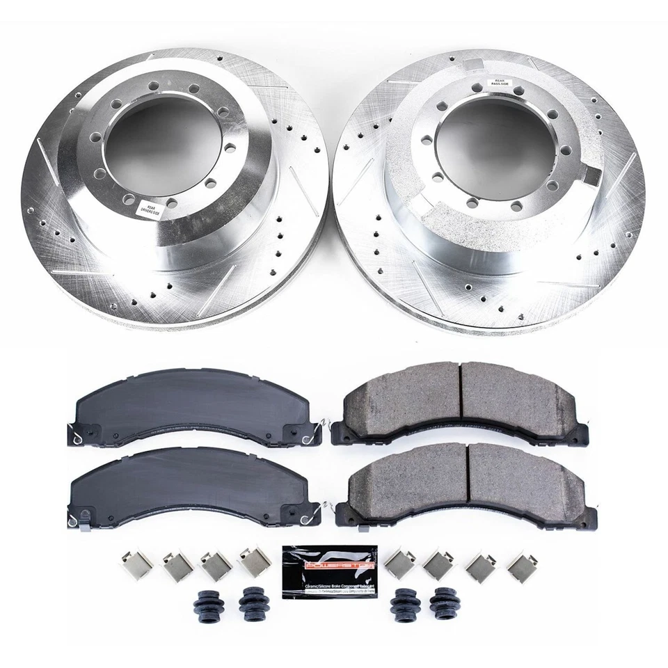 K4722 Powerstop Brake Disc and Pad Kits 2-Wheel Set Rear for Ram 5500 4500 Dodge Foto 3 de 3