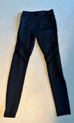 BSP Womens Blk Stretch Athletic leggings Sz M Pre-owned