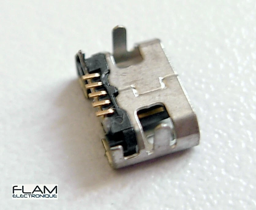 Connecteur à souder micro USB type B femelle / Female connector to solder - Photo 4/4