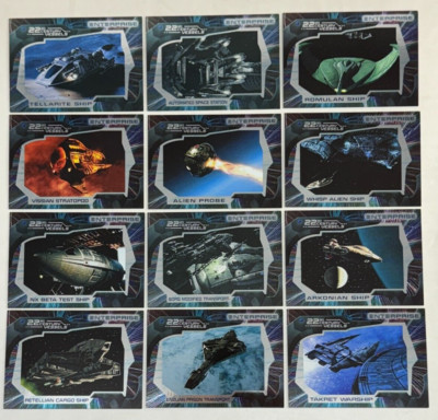 STAR TREK ENTERPRISE 2 Rittenhouse Complete 22nd CENTURY VESSELS Chase Card Set