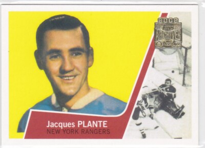 01/02 TOPPS/OPC ARCHIVES..JACQUES PLANTE..63/64 REPRINT..CARD # 45..CANADIENS