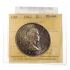 1 Dollar 1962 ICCS MS-64