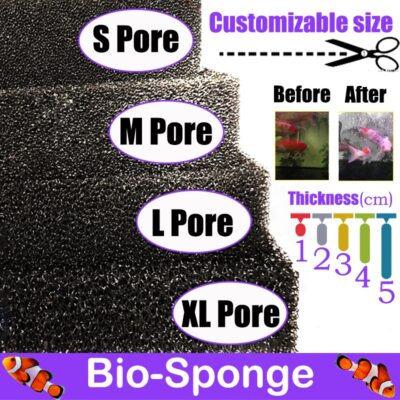 Aquarium Biochemical Cotton Filter Fish Tank Accessories Pond Foam Bio Sponge