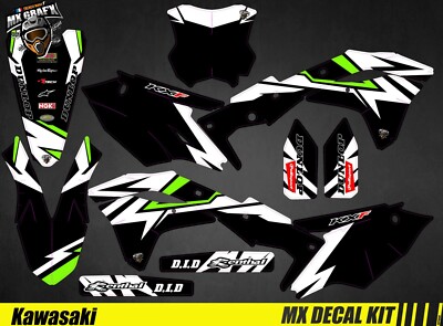 Motorrad Deko Kit für / Mx Decal Kit for Kawasaki KXF - Blitz