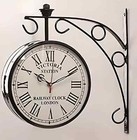 Antique Victoria Station Clock Double Sided Railway Wall Clock Home Decor & Gift