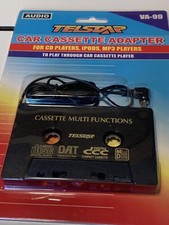 TELSTAR AUDIO CAR CASSETTE TAPE ADAPTER FOR CD iPhone Ipod MP3 AUX PLAYER New