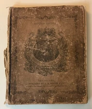 1850s Mitchell’s School Atlas - Physical Geography - Revised Edition - Vintage