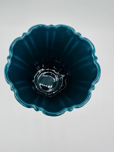 Fiesta Juniper Teal Blue Medium Flared Vase 9 5/8" - Picture 7 of 8