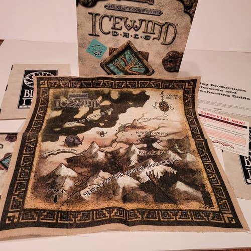 Icewind Dale (PC, 2000) Big Box Complete with Cloth Map PLUS Heart of Winter Exp - Picture 16 of 21
