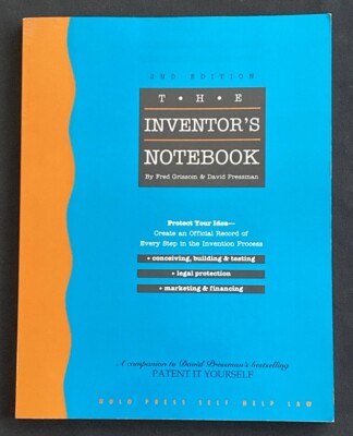 THE | Inventors Notebook: 2nd Edit / Fred Grissom & David Pressman. SELF - HELP