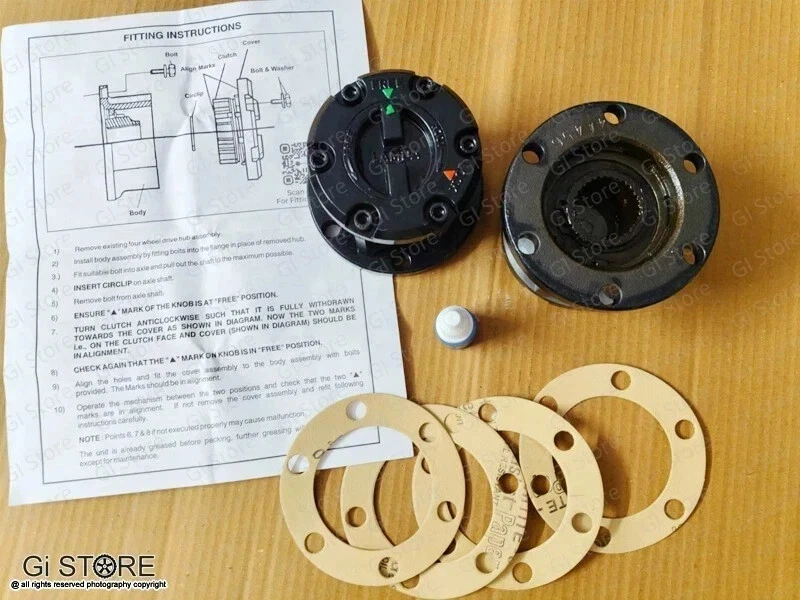 Bujes de bloqueo manual para Suzuki Samurai SJ410 SJ413 Sidekick Vitara Sierra Foto 2 de 4