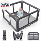 Foldable Baby Playpen - 50"X50" Safety Play Yard for Babies & Toddlers - Indoor