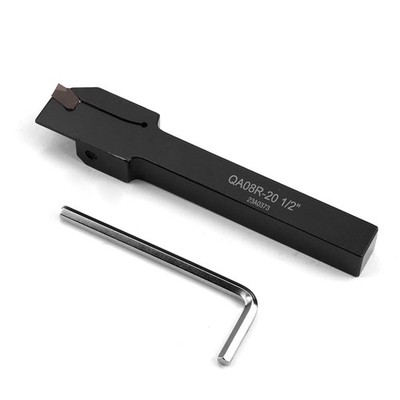 1/2''x1/2'' Indexable Lathe Grooving Parting Holder QA08R-20 with 1 Piece... 