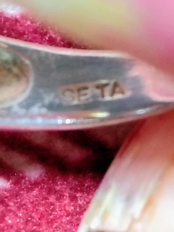 Винтажный SETA серебро 925 лист дизайн 12 карат муассанит вид солитер... - Изображение 2 из 4