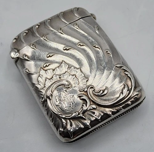 Pyrogen Fire Box Solid Silver Crab Baroque Seed Decor Late 19th Century